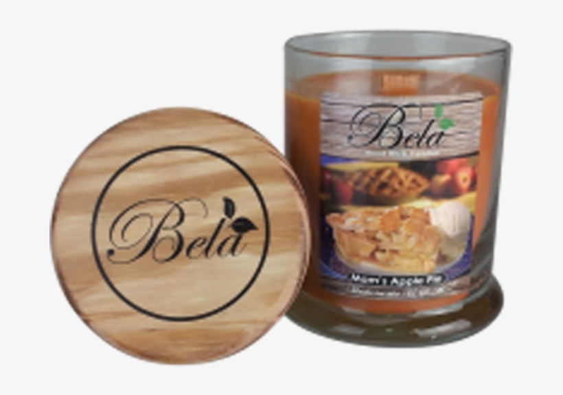 Bella Home Fragrances Mom's Apple Pie Wood Wick Candle - Woodwick Bela Mom’s Apple Pie Candle, transparent png #1899005
