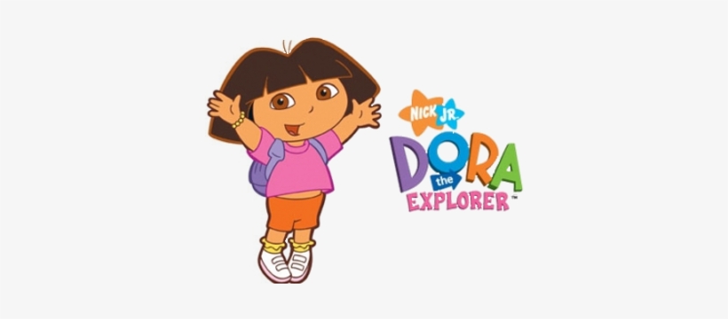 Dora The Explorer Tv Show Image With Logo And Character - Dora The Explorer Cardboard Cutout, transparent png #1899049