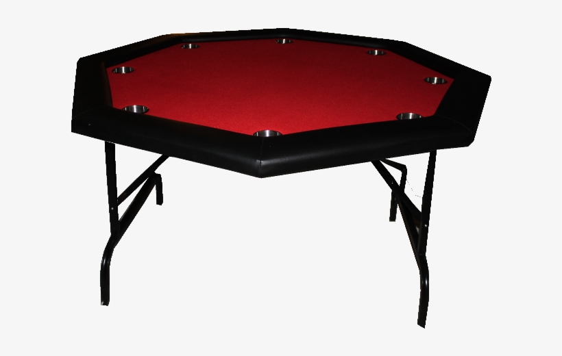 Octagonal Foldable Poker Table Red - Poker, transparent png #1899154