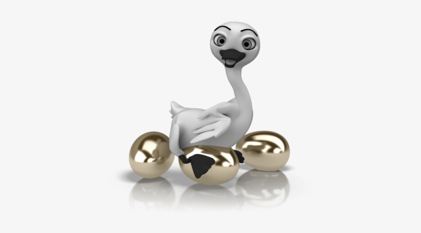 Goose That Laid The Golden Eggs “ - Golden Goose Eggs Gif, transparent png #1899687