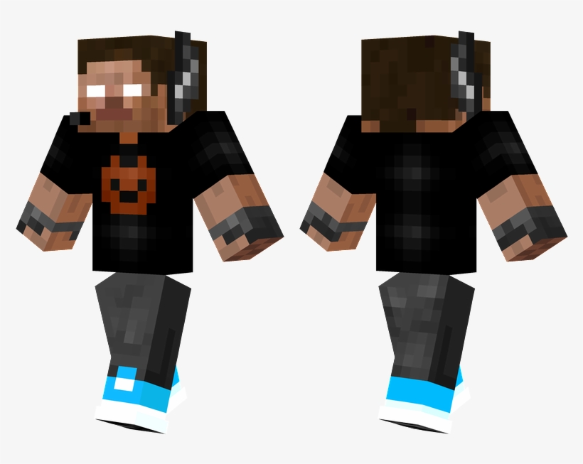 Herobrine Gamer - Minecraft Skin Nova Police, transparent png #1899926