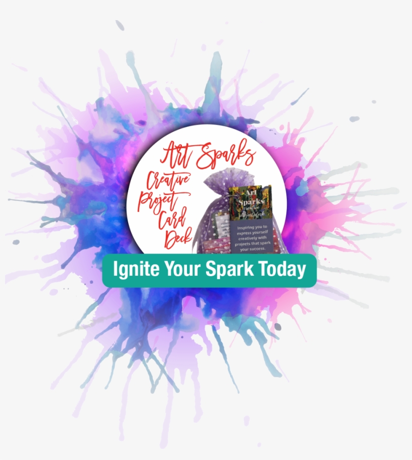 Art Sparks Creative Project Card Deck - Watercolor Painting, transparent png #190017