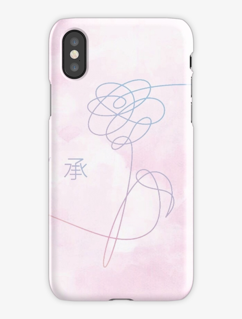 Bts Watercolor Love Yourself Iphone X Snap Case - Mobile Phone Case, transparent png #190045