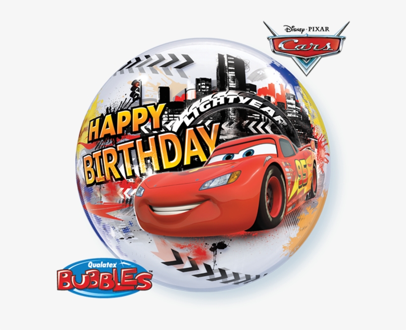 Zoom - Lightning Mcqueen Happy Birthday Balloon, transparent png #190151