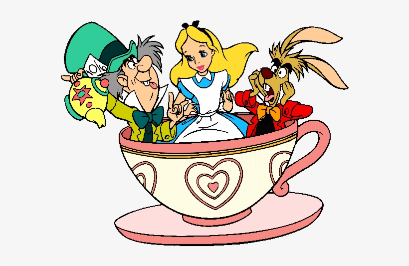 Teacup Drawing Alice In Wonderland - Hatter Party Clipart - Transparent PNG Download - PNGkey