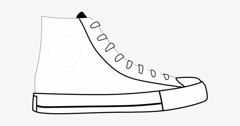 Shoes Clipart Black And White - Pete The Cat Shoe Template, transparent png #190257