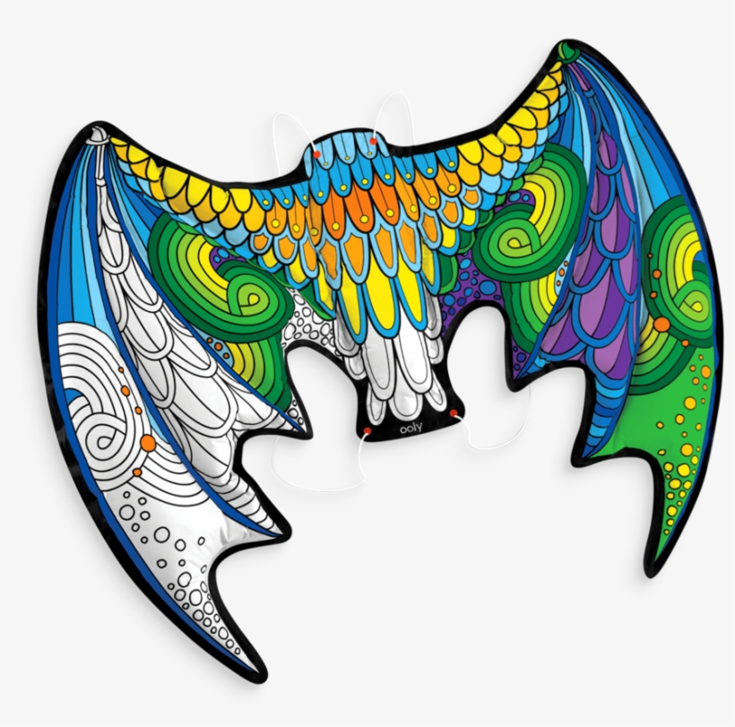 3d Colorables Colored In Wearable Dragon Wings - Toy, transparent png #190782