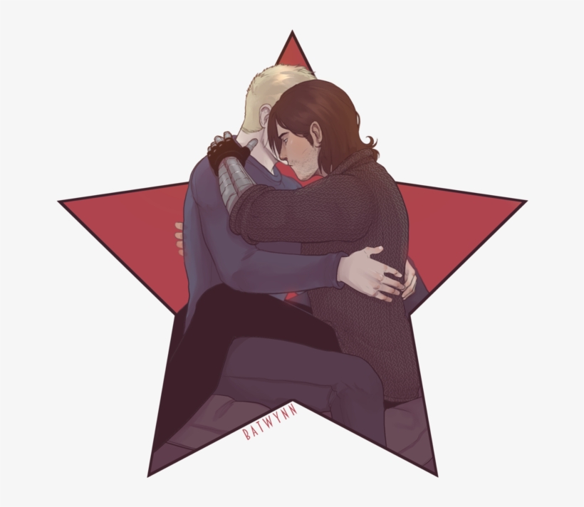 Stucky Hugs By Batwynn - Stucky Png, transparent png #190826