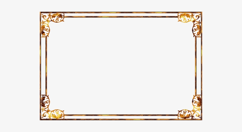 Transparent Frame Gold - لا الہ الا اللہ محمد رسول اللہ, transparent png #190951