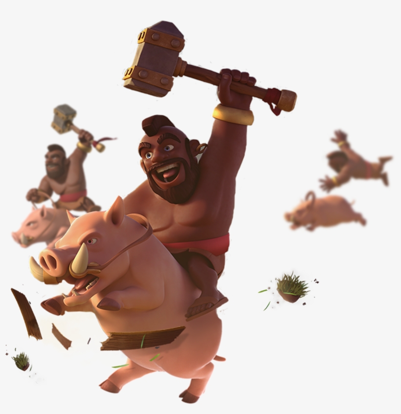 Hammer Time - Hog Rider Clash Royale Png, transparent png #191019