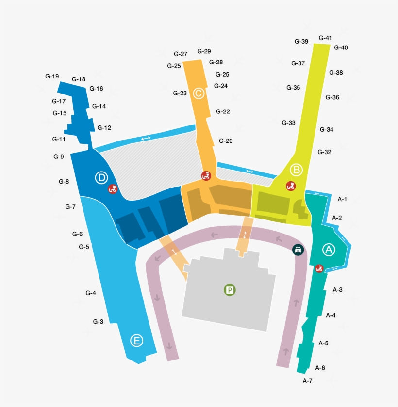 Aeropuerto Luis Muñoz Marin Puerto Rico - Luis Muñoz Marin Airport Map, transparent png #191205