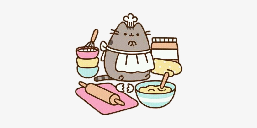 160 Images About Pusһєєň ~🍭🐱✨ On We Heart It - Pusheen Baking, transparent png #191392