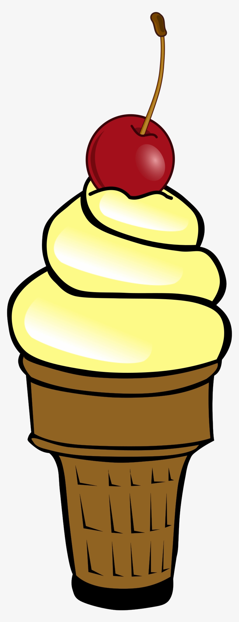 This Free Icons Png Design Of Soft Ice Cream With Cherry, transparent png #191711