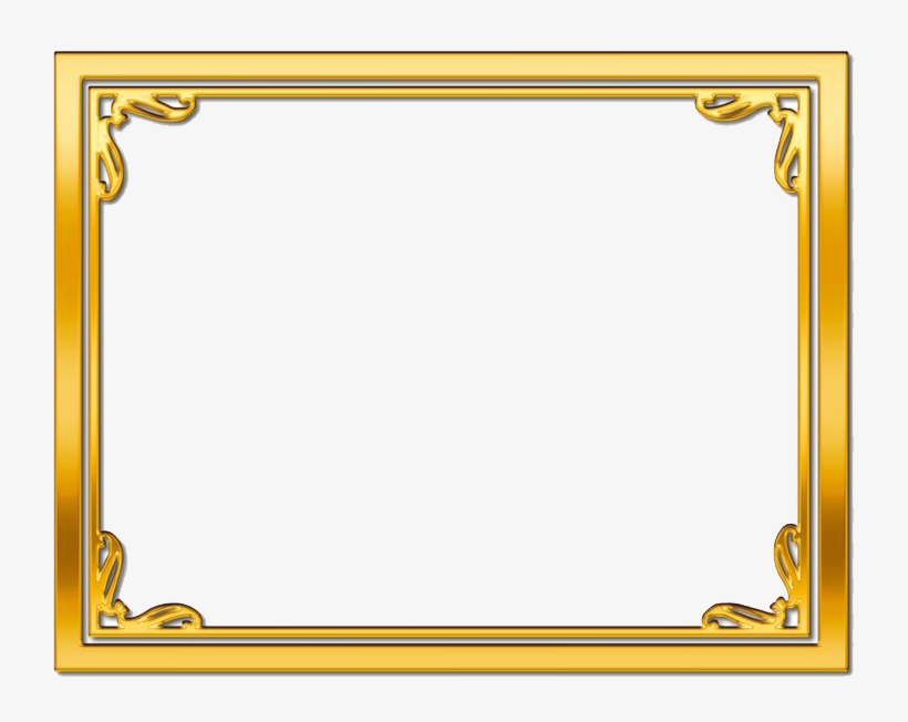 Gold Frame Png Picture Gold Frame Border Png Free Transparent Png Download Pngkey