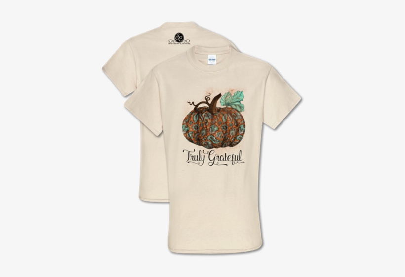 Southern Couture Classic Grateful Pumpkin T-shirt - Hare, transparent png #191957
