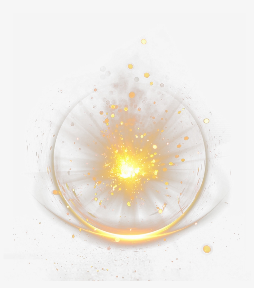 Ftestickers Light Shine Glow Gold - Light Gold Png, transparent png #192262