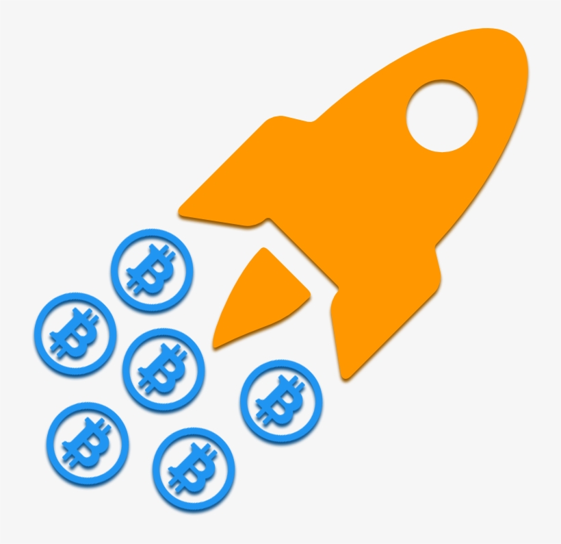 Bitcoin On Some Top Exchanges - Bitcoin Rocket Png, transparent png #192442
