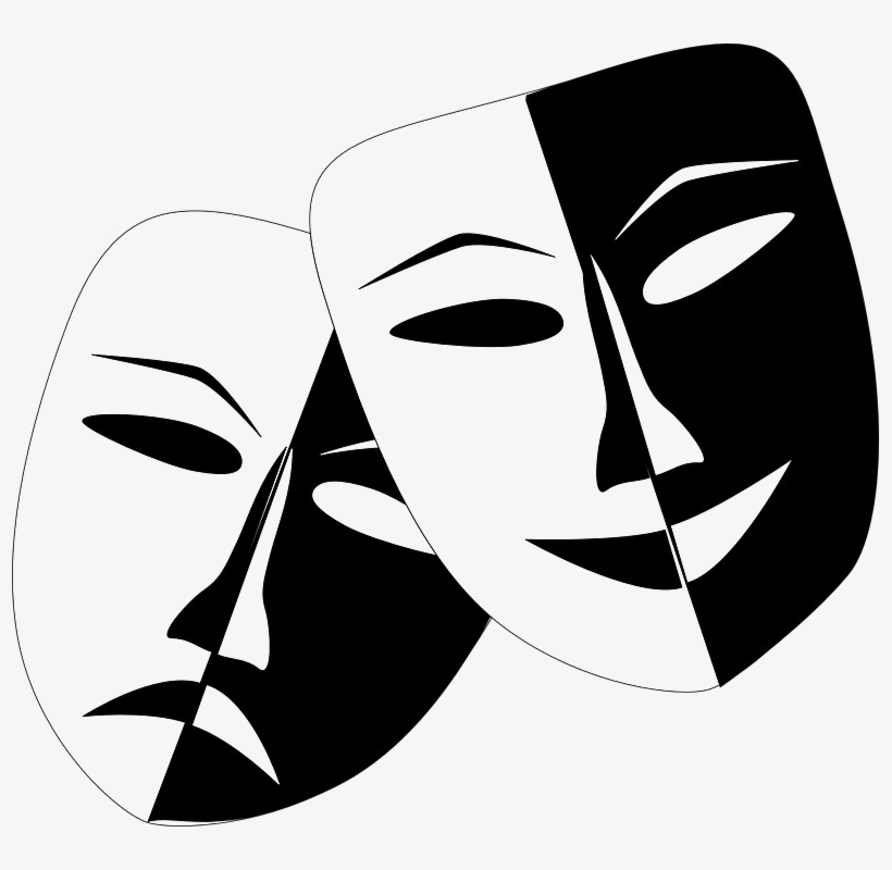 Anonymous Mask Png Image Free Download - Comedy And Tragedy, transparent png #192539