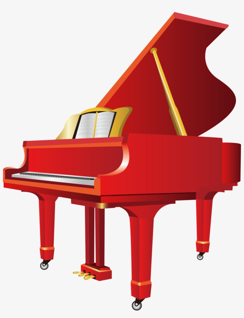 Design About Piano Music, Piano Elements, Piano Vector, - Piano Clipart, transparent png #192583