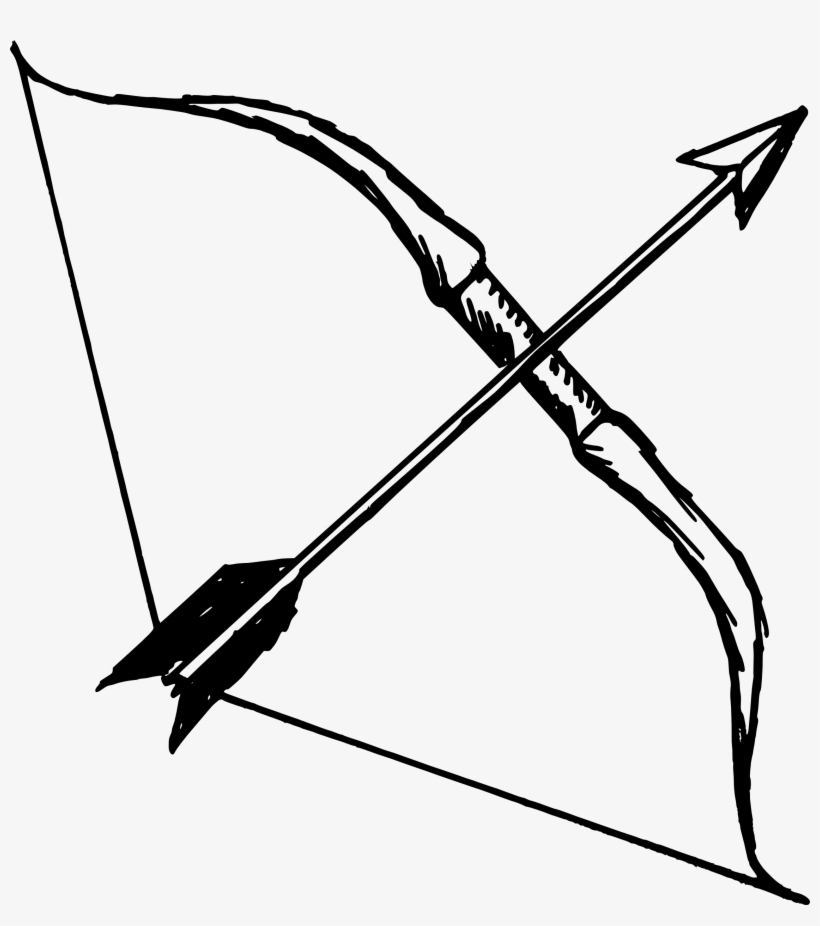 5 Bow And Arrow - Bow And Arrow Vector Png, transparent png #192748