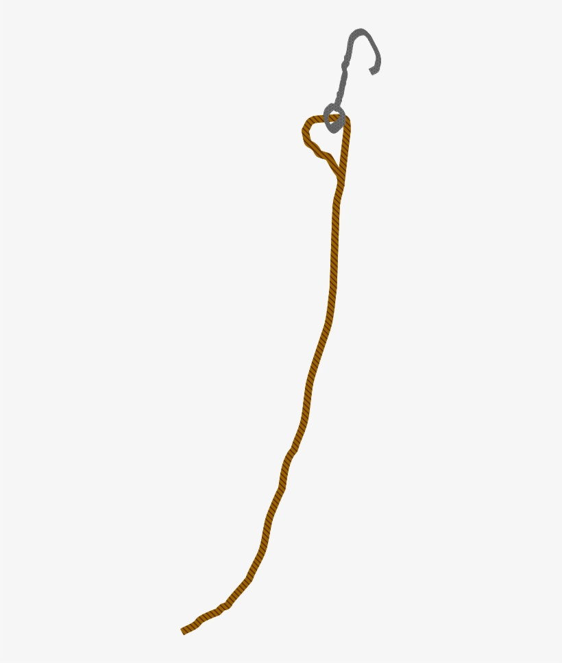 Hook And Rope Image - Hook On Rope Png, transparent png #193371