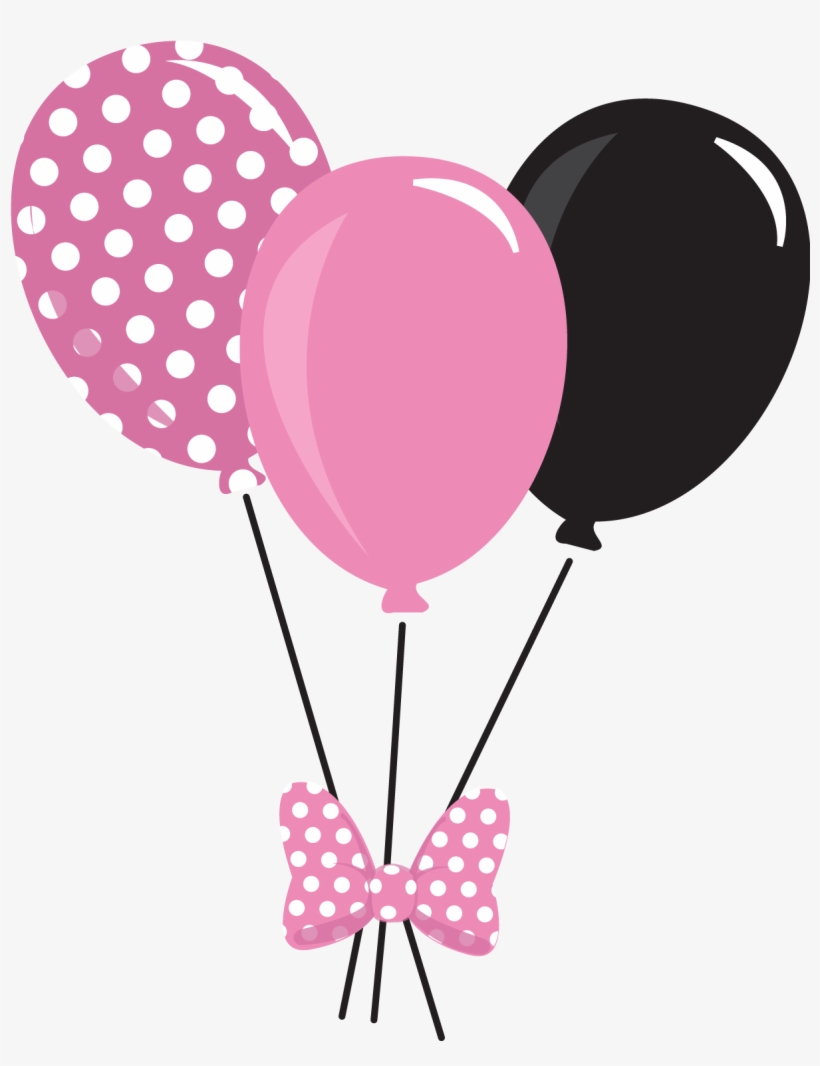 Mickey E Minnie - Minnie Mouse Balloons Clipart, transparent png #193392