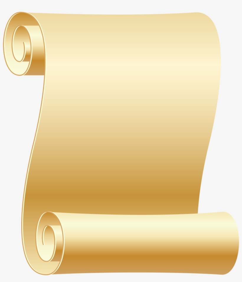 Empty Scroll Transparent Png Clip Art Image - Paper With Feather Png, transparent png #193417