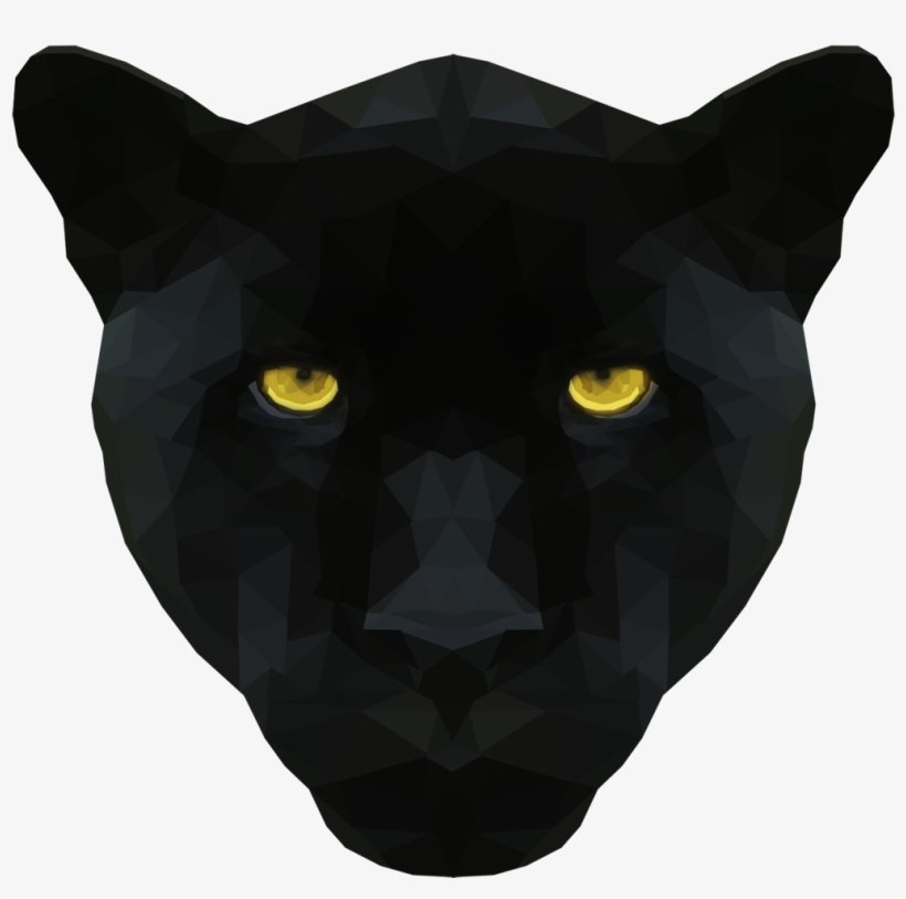 Emmasimoncic - Tumblr - Com - Low Poly Black Panther - Black Panthers Png Head, transparent png #193500