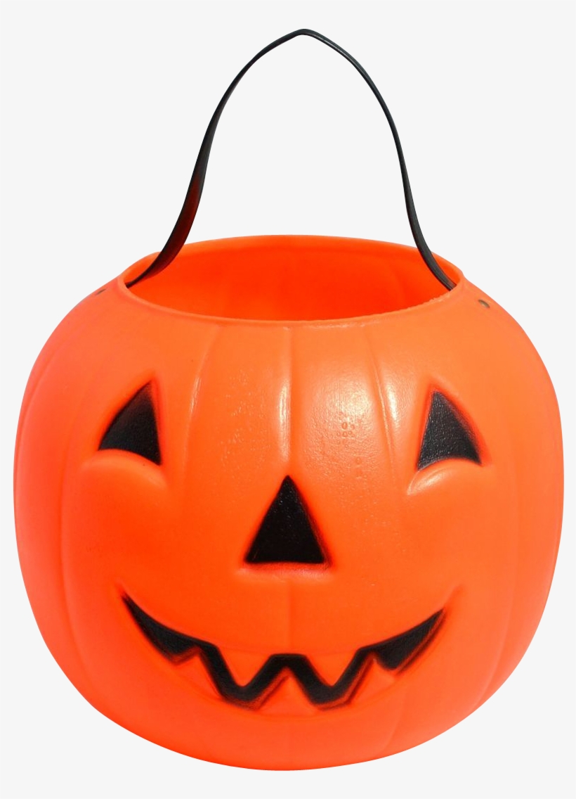 Empire Blow Mold Plastic Jack O Lantern Candy Pail - Trick Or Treat Pumpkin Png, transparent png #193585