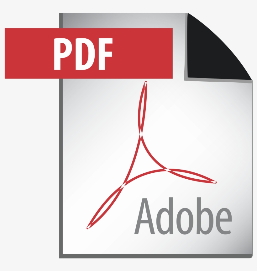 Png Black And White Library Adobe Pdf Download - Adobe Pdf Logo, transparent png #194001