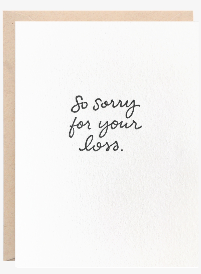 So Sorry For Your Loss Greeting Card - Envelope, transparent png #194005