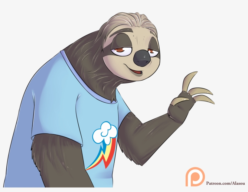 Sloth Clipart Zootopia - Transparent Background Sloth Logo Png, transparent png #194250