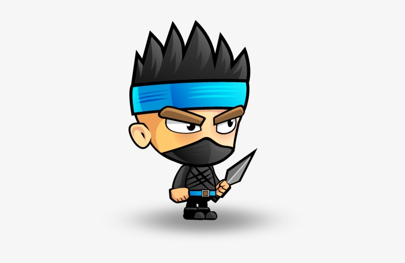 Ninja Warrior Character Set - Drawing, transparent png #194503