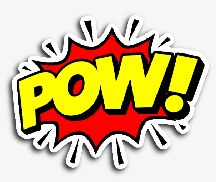 Comic Book Speech Balloon Stickers - Pow Comic Balloon Png, transparent png #194759