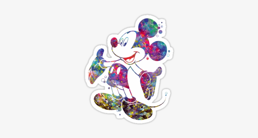 Mickey Mouse Disney Watercolor - Mickey Mouse, transparent png #194921