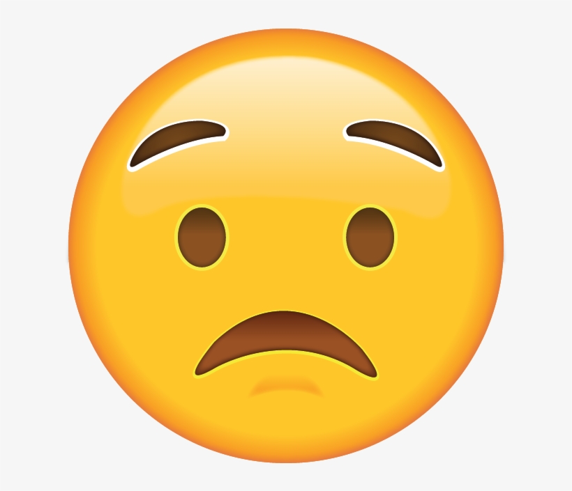 Worried Emoji Feature - Angry Emoji Face Png, transparent png #195233