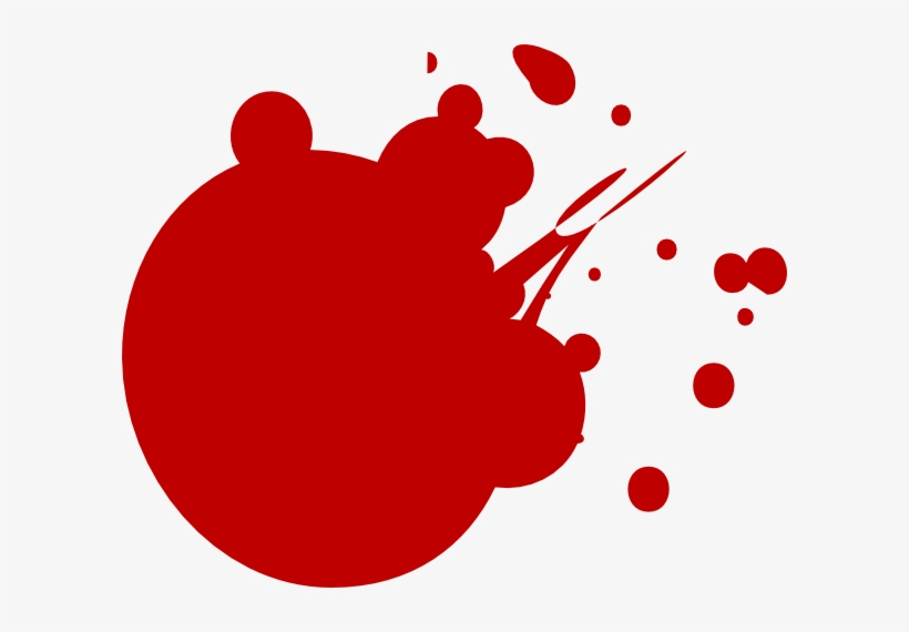 Red Dot Splat Clip Art At Clker - Neon Paint Splatter Clip Art, transparent png #195234