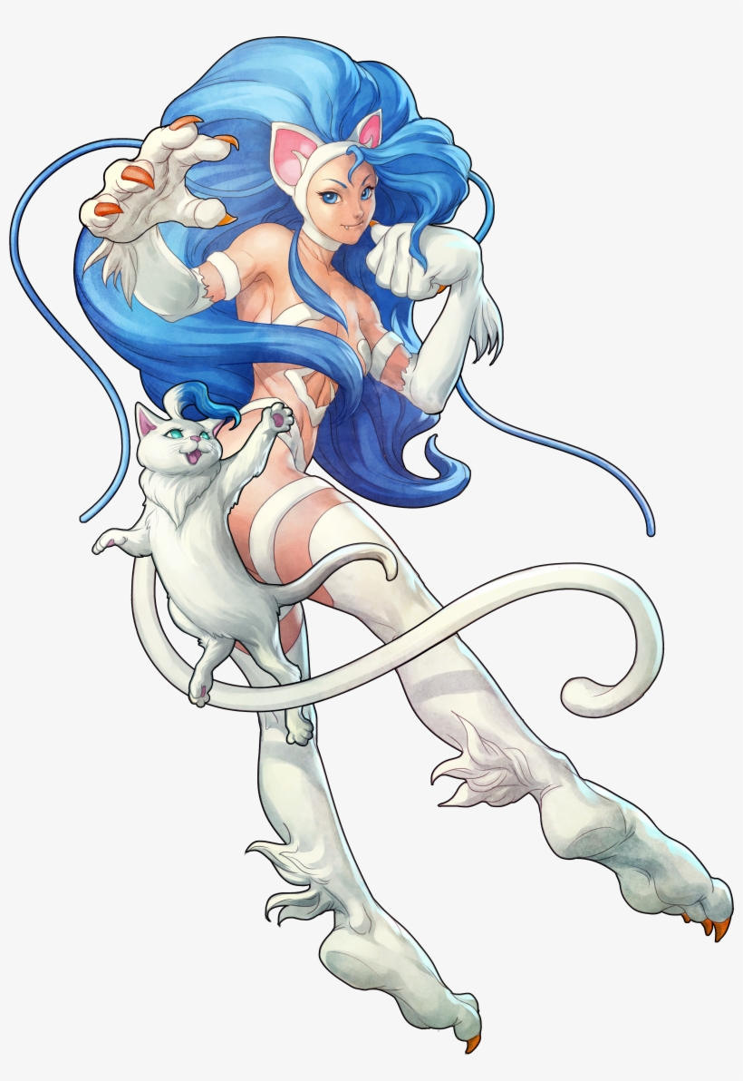 Darkstalkers Resurrection Felicia Censored - Darkstalkers Resurrection Characters, transparent png #195366