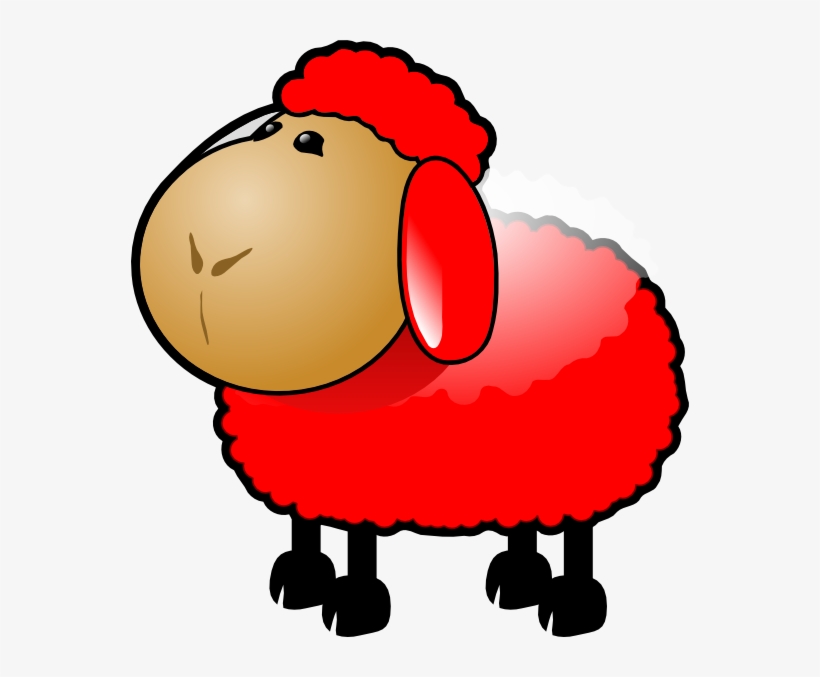Red Sheep Svg Clip Arts 558 X 597 Px, transparent png #195368