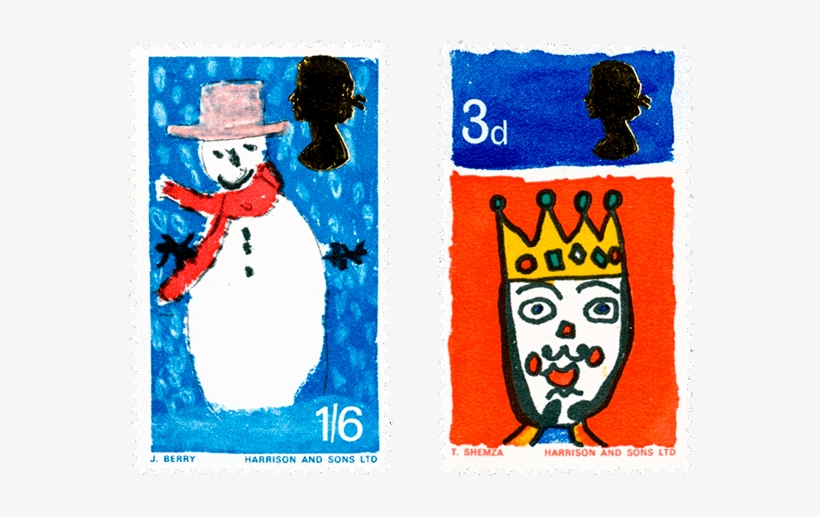 Christmas Stamps - Postage Stamp, transparent png #195438