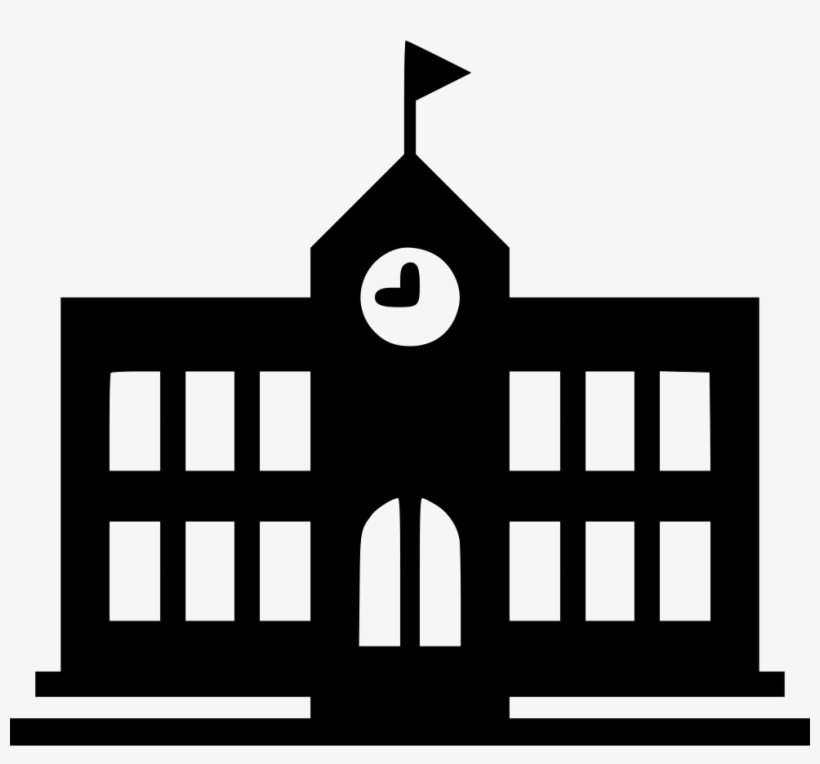 School Icon Png - School Building Icon Png, transparent png #195443