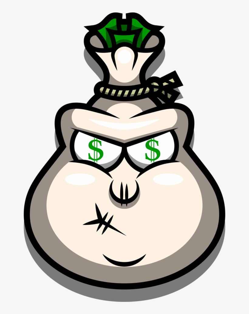 Cartoon Money Bag Png - Money Bag Cartoon Characters, transparent png #195488