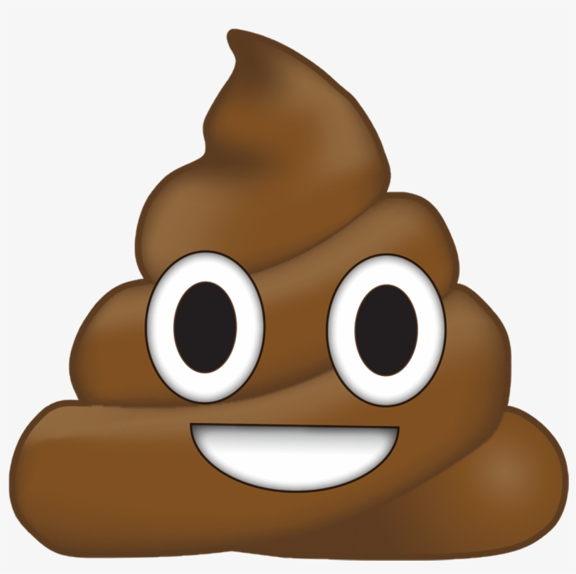 Png Poop Black And White Download - Poop Emoji High Resolution, transparent png #195490