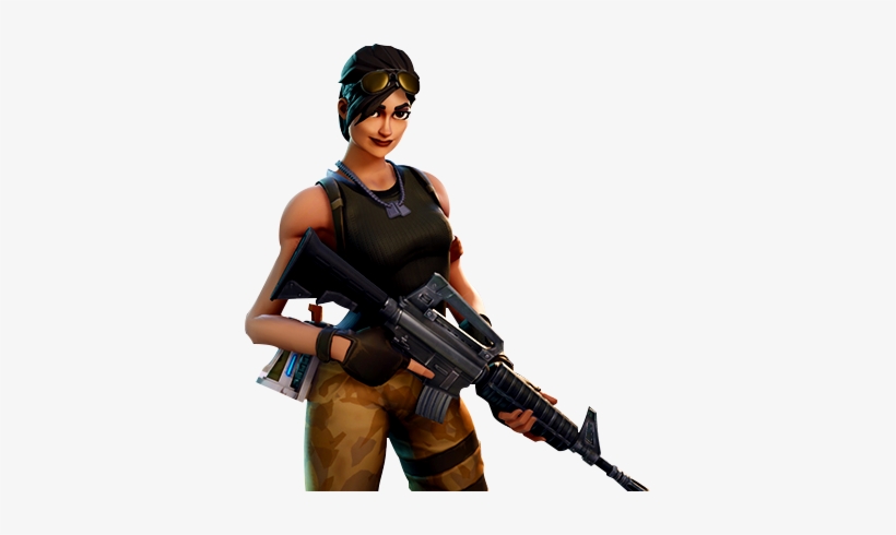 Fortnite Character Png - Fortnite Character With Gun Png, transparent png #195590