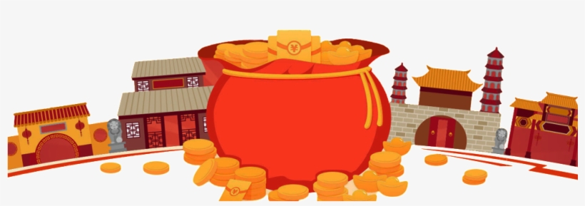 Chinese Style Hand Painted Red Envelope Png - Portable Network Graphics, transparent png #195636
