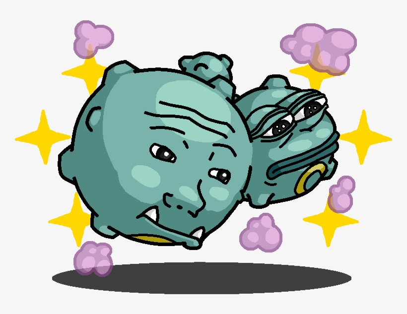 Pepe The Frog Weezing - Pokemon Pepe, transparent png #195731