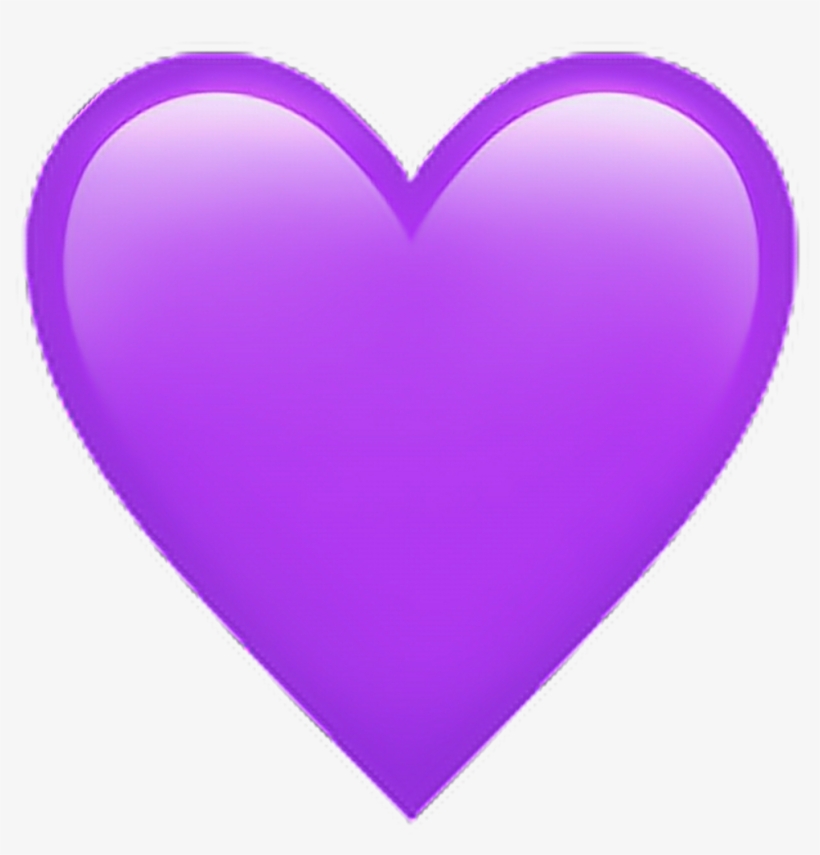 Heart Violet Violeta Png Sticker Tumblr - Emoji De Corazon Morado, transparent png #195752