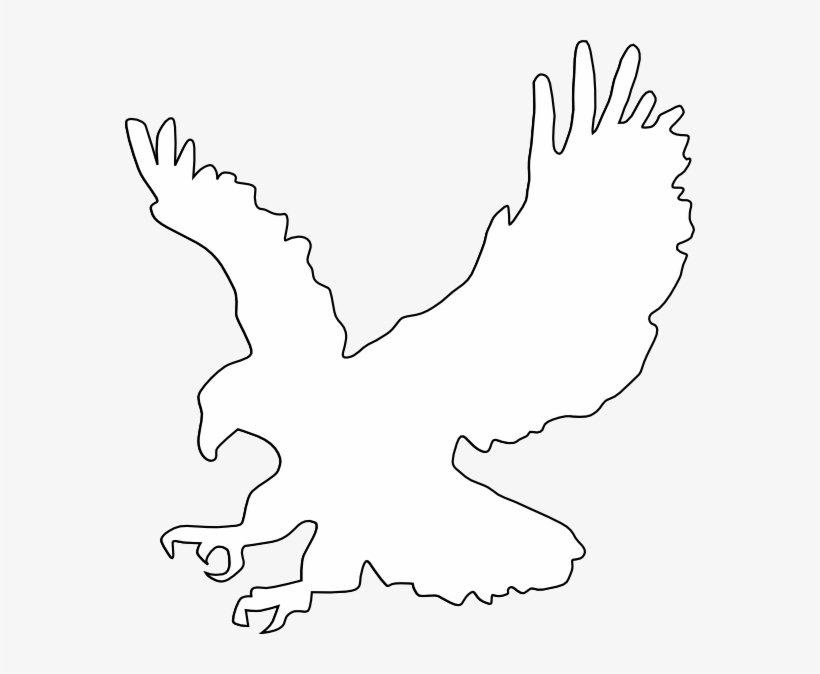 Bald Eagle Outline Photo - White Eagle Logo Png, transparent png #195754