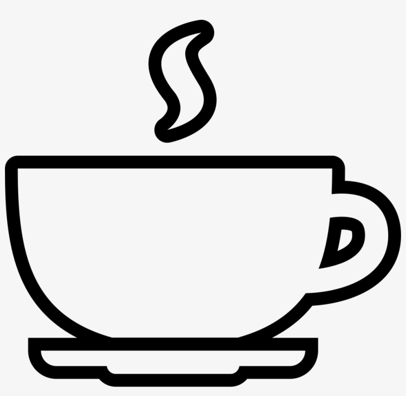 Coffee Cup Drawing Free At Getdrawings - Coffee Cup Outline Png, transparent png #195777