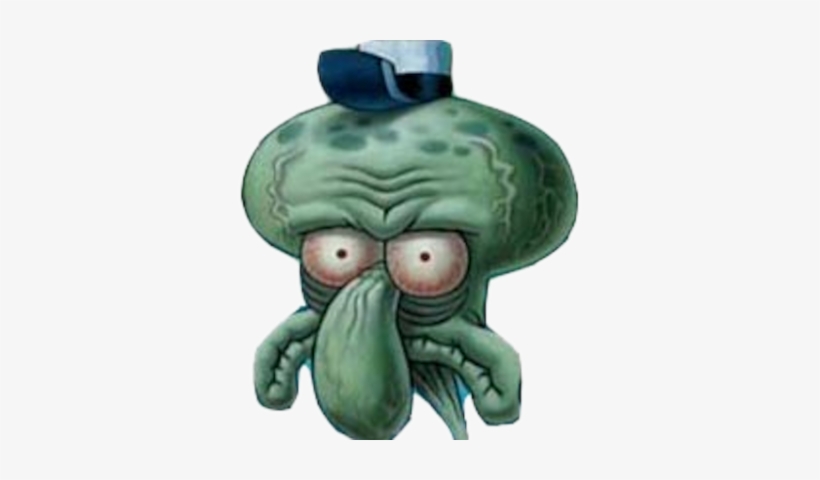Img 1497654 1 Scary Squidward Psd71157 - Does This Look Unsure, transparent png #195960